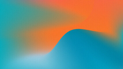 Abstract gradient background with grainy texture and waves