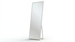 © Borasca - Sleek full-length standing mirror against white backdrop reflecting modern minimalist design