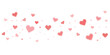 © Anminsi - Valentine's Day heart shaped confetti Love valentine background with pink petals of hearts on transparent background.