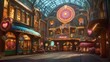 © SAIFUL - Enchanting Night Market Street Scene with Heart-Shaped Decorations