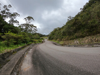 Poster - empty road and cloudy day