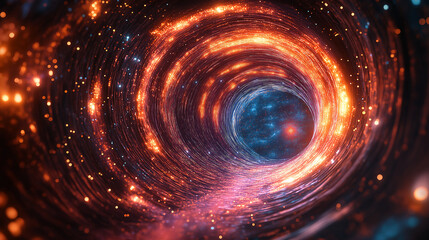 Wall Mural - atomic reactor accelerator particle splitting quantum physics