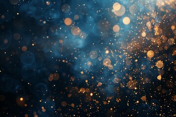 Wall Mural - An Abstract and Artistic Representation of Cosmic Lights and Glittering Stars Set Against the Dark Vastness of Space