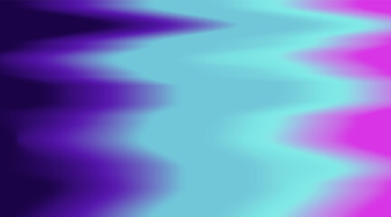 Fototapete - Vector illustration showcasing a zigzag gradient pattern transitioning from pink to cyan and deep purple. The design highlights a dynamic, vibrant, and modern aesthetic with smooth color blending.
