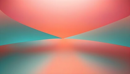 Wall Mural - gradient background with a smooth transition from bright pink to warm peach create with ai