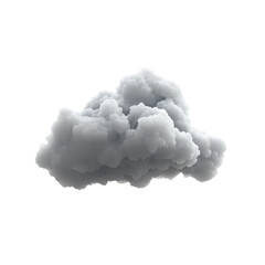 Wall Mural - dark black grey cloud on transparent background png