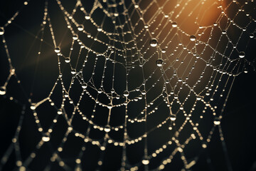 The spider web (cobweb) closeup background.   