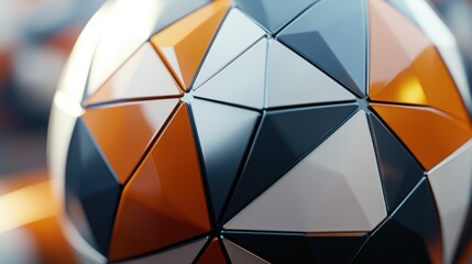Wall Mural - abstract geometric sphere.