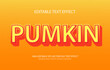 © Bich - Pumkin editable text effect, 3D editable text template.