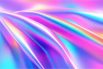 Wall Mural - vibrant iridescent wave pattern with soft hues and texture. a striking wave pattern featuring vibran