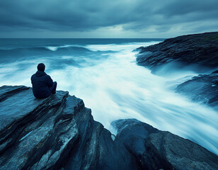 Wall Mural - Ocean Solitude.