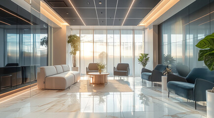 Poster - A space suitable for business meetings. with two living rooms.