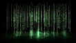 © Jack - Abstract binary code background with luminous lines and an open central space for text