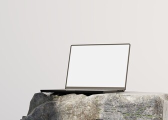 Wall Mural - responsive web design and website mockup, devices mock up, smartphone desktop tablet laptop template