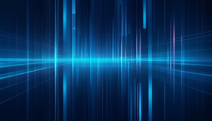 Wall Mural - blue technology background. created with generative ai technology