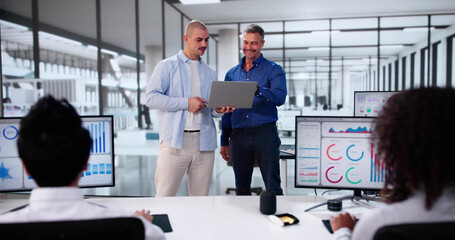 Poster - Business Data Analyst Using Laptop