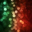 © รุ่งรุจี มีนะกนิษฐ - A Christmas theme of red-yellow-green bokeh background