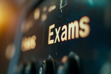 Exam Control Panel Close-up