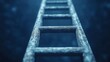 © KN Studio - Ladder to Success: A weathered wooden ladder ascends towards a bright, hopeful light, symbolizing the journey of growth, ambition, and achieving one's goals. The dark background suggests challenges.