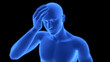 © magicmine - Human Suffering with Severe Headache Anatomy