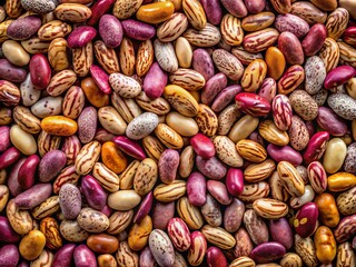 Wall Mural - Close-Up of Peeled Beans with Textured Surface in a Vertical Format, Capturing the Intricacies of Natural Food Elements for Conceptual Photography