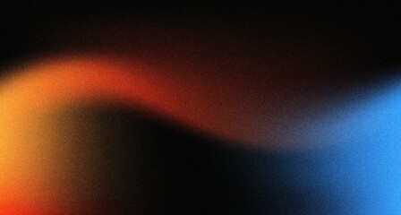 Wall Mural - black red orange blue grain texture background banner wallpaper gradient black