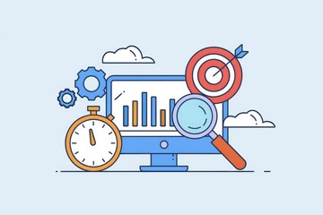Poster - Timely analysis and research for achieving business goals.