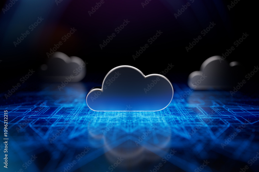 Abstract Infrastructure Background Internet infrastructure concept. Abstract technology background. 3D ...