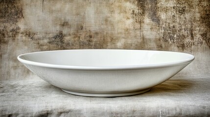 Aufkleber - Minimalist white bowl kitchen setting photography neutral tones close-up home decor ideas