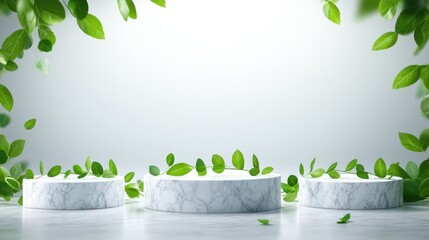 Poster - Natural greenery display studio setting visual content minimalist design fresh concept