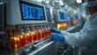 © Muamanah - Automated Bottling Line in a Modern Factory: High-Tech Manufacturing Process