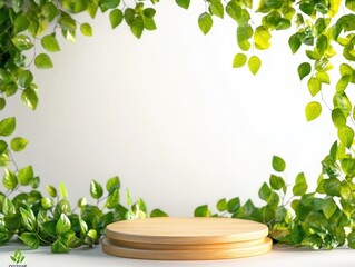 Leinwandbilder - Natural greenery backdrop studio setting decorative display calm environment close-up view eco-friendly concept