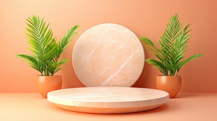 Poster - Elegant minimalist display interior space photography modern setting aesthetic concept