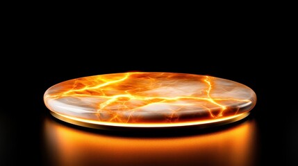 Aufkleber - Dynamic abstract design element studio setting digital art dark environment vibrant concept