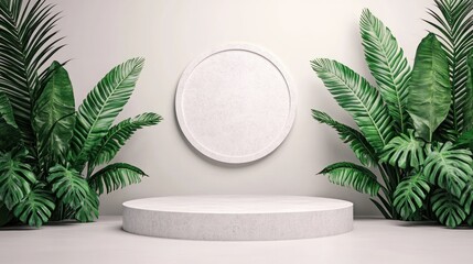 Aufkleber - Modern minimalist display indoor studio digital art contemporary design aesthetic concept