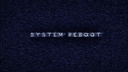 system reboot text background wallpaper