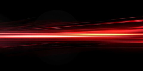 Wall Mural - a stunning, eyecatching red line set against a deep black background, beautifully representing speed