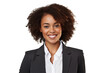 © Mary - Smiling black business women in suits on transparent background. Rich black women. Business leader. Startup boss. African women. Black woman. Afro american woman. African country. Isolated image. Png