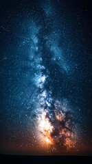 Wall Mural - Beautiful auroras accompanied a huge and beautiful starry sky. A starry sky conceals nothing. The picture should have layers, a sense of depth, a sense of detail, high-definition.
