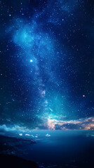 Wall Mural - Beautiful auroras accompanied a huge and beautiful starry sky. A starry sky conceals nothing. The picture should have layers, a sense of depth, a sense of detail, high-definition.
