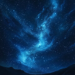 Wall Mural - Beautiful auroras accompanied a huge and beautiful starry sky. A starry sky conceals nothing. The picture should have layers, a sense of depth, a sense of detail, high-definition.