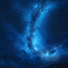 Wall Mural - Beautiful auroras accompanied a huge and beautiful starry sky. A starry sky conceals nothing. The picture should have layers, a sense of depth, a sense of detail, high-definition.
