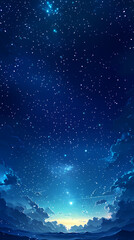 Wall Mural - Beautiful auroras accompanied a huge and beautiful starry sky. A starry sky conceals nothing. The picture should have layers, a sense of depth, a sense of detail, high-definition.