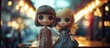 © DigitalDruid - Charming vintage dolls in a nostalgic setting with warm bokeh lights creating a whimsical atmosphere for playful decor and photography.