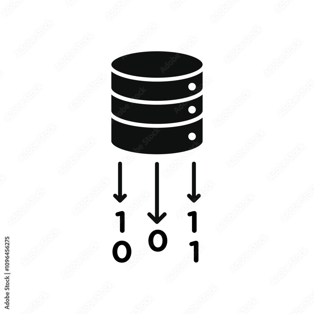 Data loss icon Thin line flat illustration