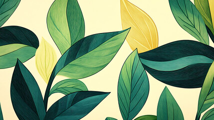 Vintage graphic art featuring a botanical design.