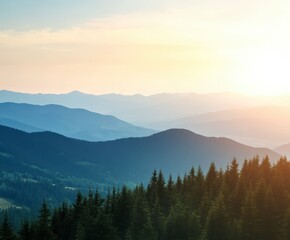  Majestic Mountain Range at Sunrise