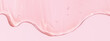 © vpanteon - soft pink liquid gel texture with smooth waves. Skin care beauty serum product background 3d rendering