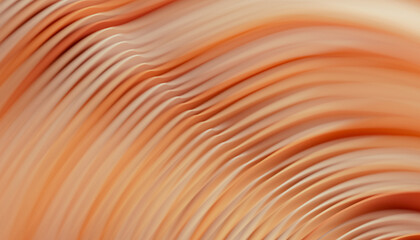 Wall Mural - brown curved lines color gradient abstract 3d rendering background