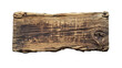 © Thumbs - Old wooden plank with weathered texture and faint inscriptions on dark background